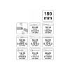 YATO Krimpelő fogó 180 mm/0,08-6 mm2 (YT-2256) YATO Krimpelő fogó 180 mm/0,08-6 mm2 (YT-2256)
