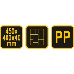 VOREL Térkő sablon 450 x 400 x 40 mm (35061)