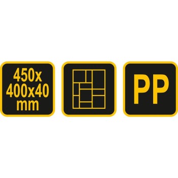 VOREL Térkő sablon 450 x 400 x 40 mm (35061)