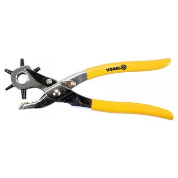 VOREL Bőrlyukasztó fogó revolveres 220 mm 2,5-5 mm (43600)