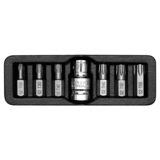 YATO Torx bit készlet 7 részes (1/2' T25-T50) (YT-0410)