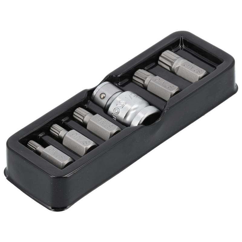 YATO Bit készlet 6 részlet SPLINE M5-M12 L=30 mm 1/2' (YT-0414)