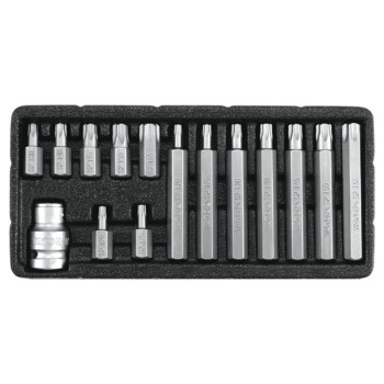 YATO Torx készlet 15 részes tamperproof T20-T55 L=30 mm, L=75 mm 1/2' (YT-0417) YATO Torx készlet 15 részes tamperproof T20-T55 L=30 mm, L=75 mm 1/2' (YT-0417)