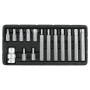 YATO Torx készlet 15 részes tamperproof T20-T55 L=30 mm, L=75 mm 1/2' (YT-0417)
