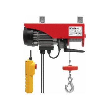 YATO YT-5902 elektromos csörlő 300 kg/150 kg, 550 W, 11 m kötél