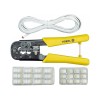 VOREL Krimpelő fogó UTP hálózati/RJ45 és telefon/RJ11 kábelekhez (45503)