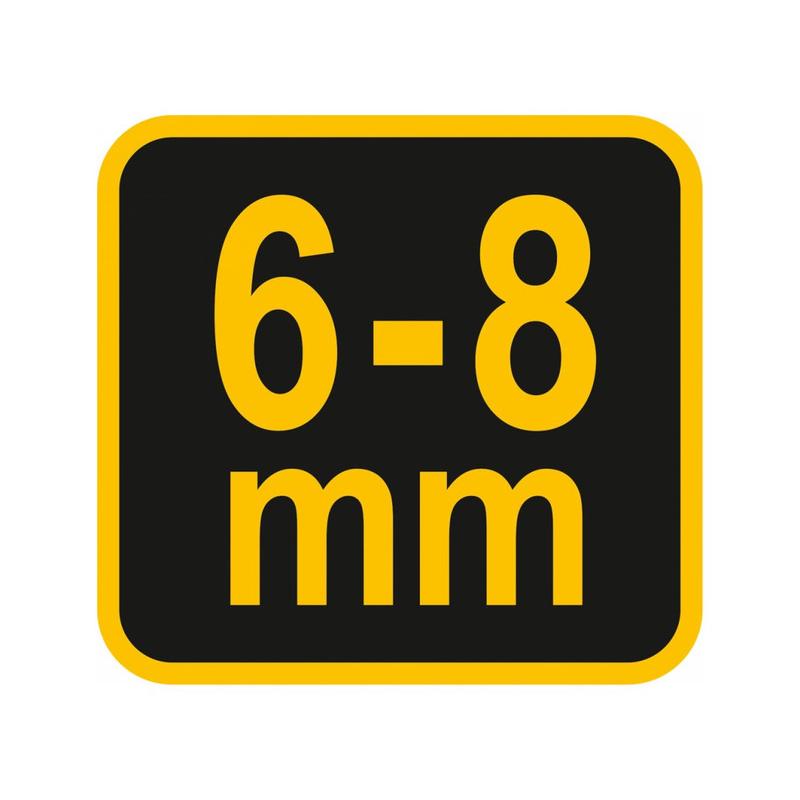 VOREL Betonvas hajlító 6-8 mm 16 x 12 x 5 mm (49800)