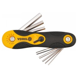 VOREL Imbuszkulcs készlet 8 részes 1,5-8 mm összecsukható (56506) VOREL Imbuszkulcs készlet 8 részes 1,5-8 mm összecsukható (56506)