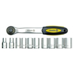 VOREL Dugókulcs készlet 11 részes 1/4' 5-14 mm CrV (58600)