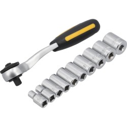 VOREL Dugókulcs készlet 11 részes 1/4' 5-14 mm CrV (58600)