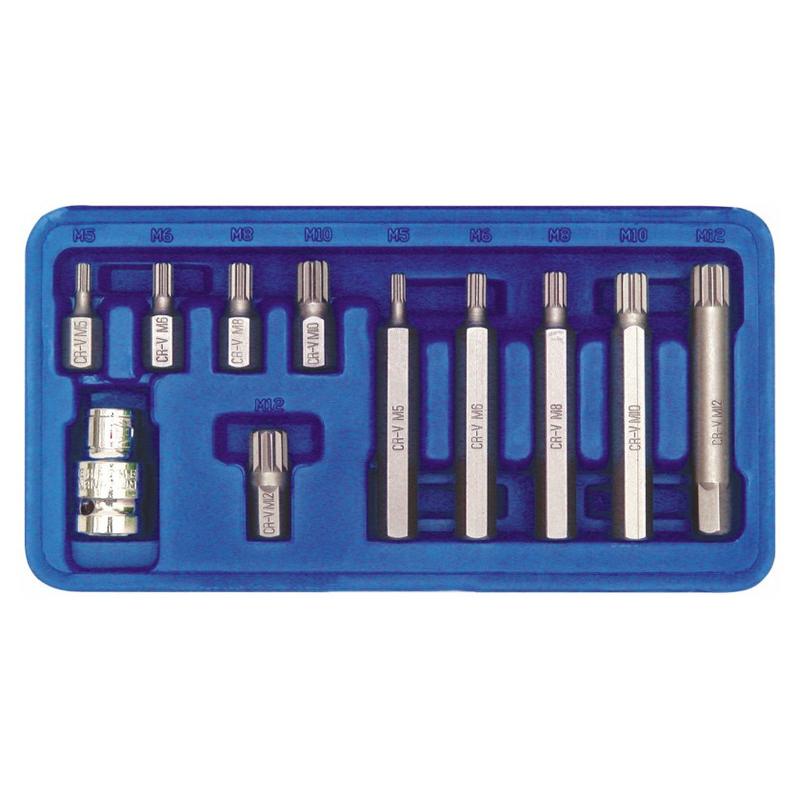 VOREL Bithegy készlet 11 részes Spline M5 - M12 (66770)