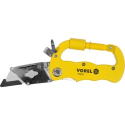 VOREL Zsebkés trapéz pengével, alu karabinerrel (76526) VOREL Zsebkés trapéz pengével, alu karabinerrel (76526)