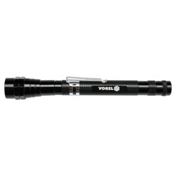 VOREL Felszedő mágnes teleszkópos nyéllel és LED lámpával 170-565 mm (78405)