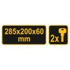 VOREL Postaláda fekete 285 x 200 x 60 mm (78540) VOREL Postaláda fekete 285 x 200 x 60 mm (78540)
