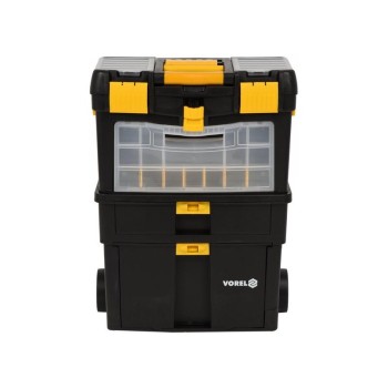 VOREL Kerekes szerszámosláda kivehető organiserrel 460 x 220 x 620 mm (78734)
