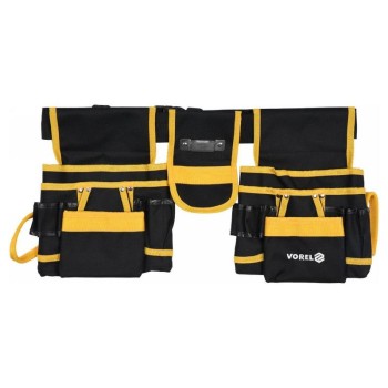 VOREL Szög és szerszámtartó övtáska 6 zsebes (78752)