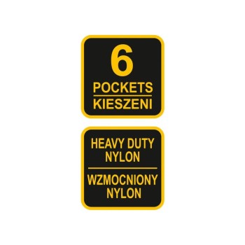 VOREL Szög és szerszámtartó övtáska 6 zsebes (78752)