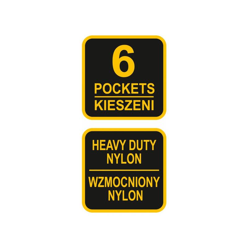 VOREL Szög és szerszámtartó övtáska 6 zsebes (78752)