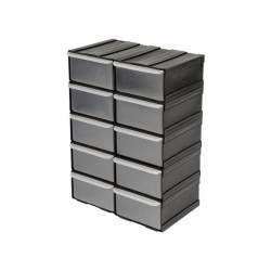 VOREL Fiókos csavartartó 10 fiók 225 x 155 x 100 mm (78785) VOREL Fiókos csavartartó 10 fiók 225 x 155 x 100 mm (78785)