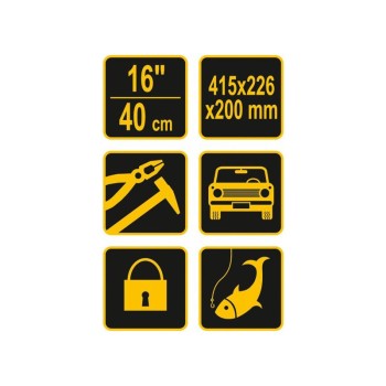 VOREL Szerszámosláda műanyag 16'/400 mm (78800)