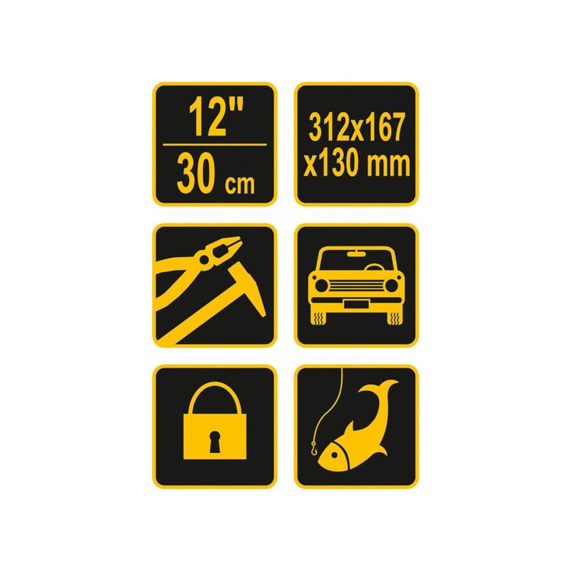 VOREL Szerszámosláda műanyag 12'/310 mm (78811)