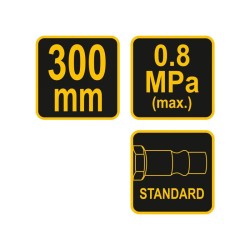 VOREL Lefúvató pisztoly hosszú szárral 300 mm (81633) VOREL Lefúvató pisztoly hosszú szárral 300 mm (81633)