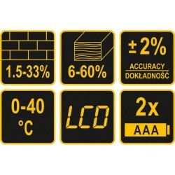 VOREL Nedvességmérő fához és építőanyagokhoz (81751)