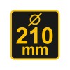 VOREL Tölcsér szűrővel 210 mm (83004)