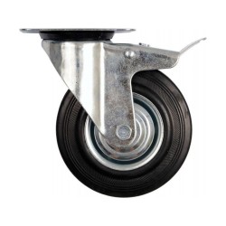 VOREL Ipari kerék forgóvillás fékkel 200 mm 150 kg (87327)