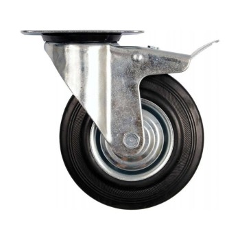 VOREL Ipari kerék forgóvillás fékkel 200 mm 150 kg (87327)