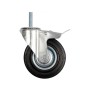 VOREL Ipari kerék forgóvillás fékkel 100 mm 60 kg (87332)