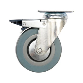 VOREL Ipari kerék forgóvillás fékkel 75 mm 30 kg (87382)