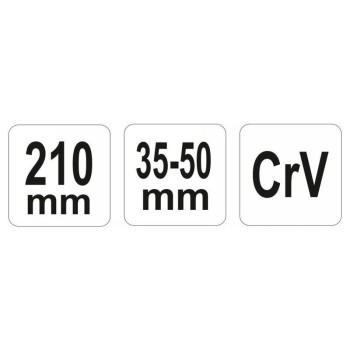 YATO Állítható körmös kulcs 35-50 mm / 210 mm CrV (YT-01671) YATO Állítható körmös kulcs 35-50 mm / 210 mm CrV (YT-01671)