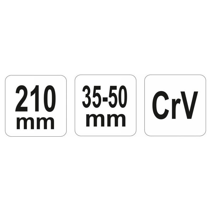 YATO Állítható körmös kulcs 35-50 mm / 210 mm CrV (YT-01671)