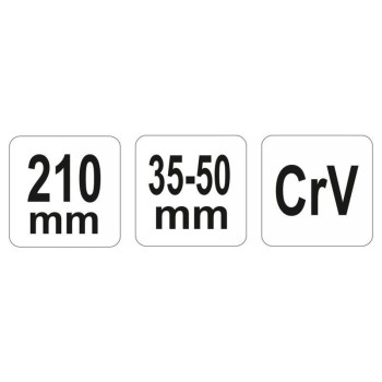 YATO Állítható csapos körmös kulcs 35-50 mm / 210 mm CrV (YT-01676) YATO Állítható csapos körmös kulcs 35-50 mm / 210 mm CrV (YT-01676)