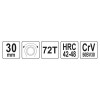 YATO Racsnis csillagkulcs 30 mm / 290 mm CrV (YT-02387)