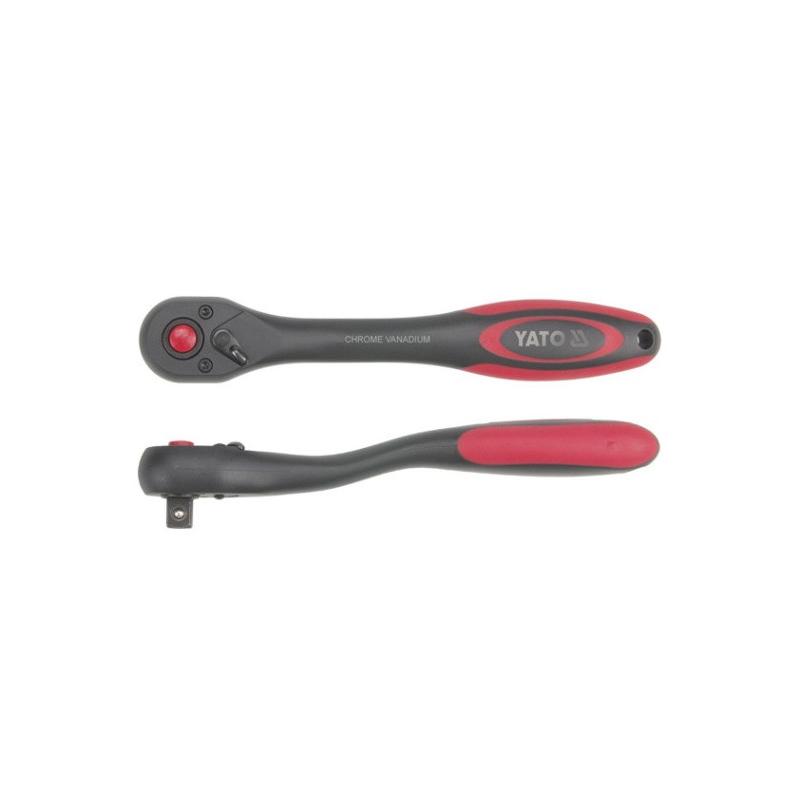 YATO Racsnis hajtószár 1/4' 144 mm 72T hajlított szár CrV (YT-0293) YATO Racsnis hajtószár 1/4' 144 mm 72T hajlított szár CrV (YT-0293)
