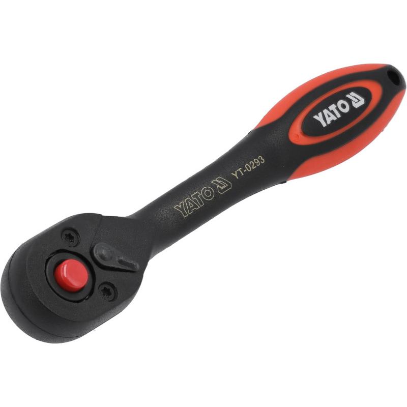 YATO Racsnis hajtószár 1/4' 144 mm 72T hajlított szár CrV (YT-0293) YATO Racsnis hajtószár 1/4' 144 mm 72T hajlított szár CrV (YT-0293)