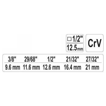 YATO Lépcsős radiátorkulcs 1/2' (YT-03316)