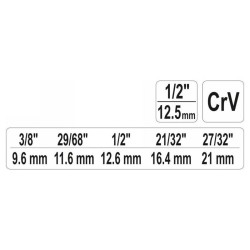 YATO Lépcsős radiátorkulcs 1/2' (YT-03317) YATO Lépcsős radiátorkulcs 1/2' (YT-03317)