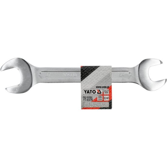 YATO Villáskulcs 24 x 27 mm / 260 mm CrV (YT-0376) YATO Villáskulcs 24 x 27 mm / 260 mm CrV (YT-0376)