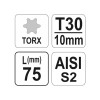 YATO Csavarhúzó bit T30 x 75 S2 (YT-04052)