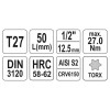 YATO Bit dugókulcs Torx 1/2' T27 CrV (YT-04312)