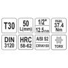 YATO Bit dugókulcs Torx 1/2' T30 CrV (YT-04313)