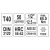 YATO Bit dugókulcs Torx 1/2' T40 CrV (YT-04314)