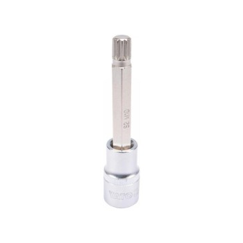 YATO Hosszú bit dugókulcs Spline 1/2' M10 CrV (YT-04353)