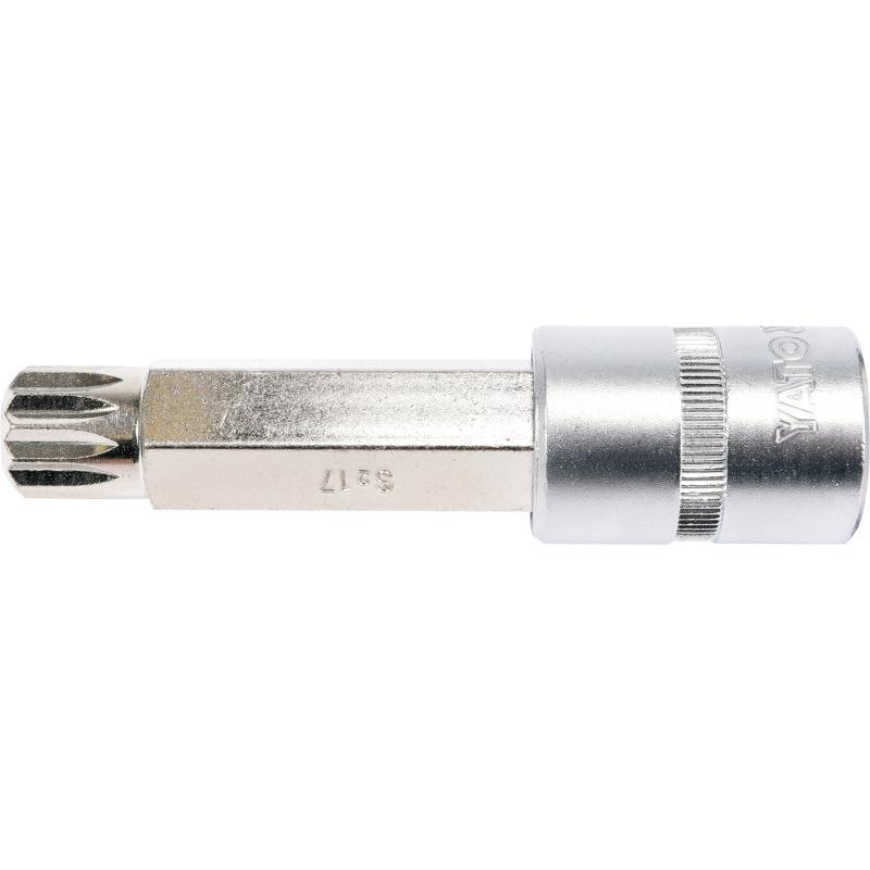 YATO Hosszú bit dugókulcs Spline 1/2' M17 CrV (YT-04357)