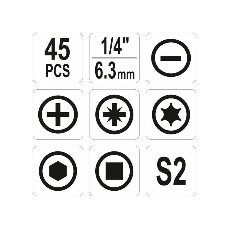 YATO Bithegy készlet 40 részes (YT-04620)