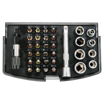 YATO Bithegy és dugókulcs készlet 34 részes 1/4' S2 (YT-04623)