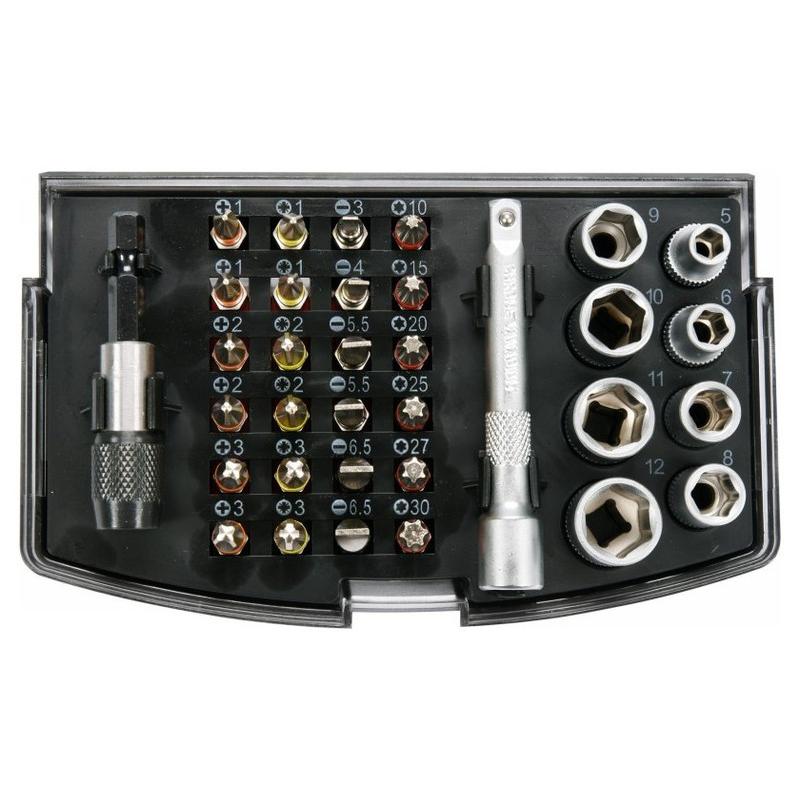 YATO Bithegy és dugókulcs készlet 34 részes 1/4' S2 (YT-04623) YATO Bithegy és dugókulcs készlet 34 részes 1/4' S2 (YT-04623)